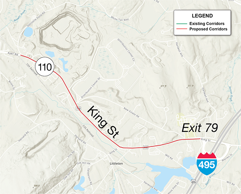 Figure 6
This figure shows the proposed corridors in Littleton.